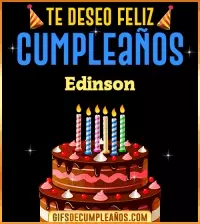 Te deseo Feliz Cumpleaños Edinson
